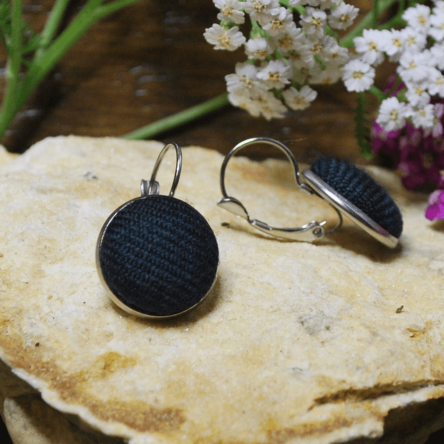 Boucles d'oreilles dormeuses Black Watch