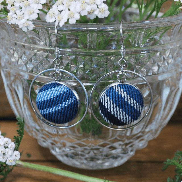 Boucles d&#039;oreilles pendantes McDonald Lord Isles Blue